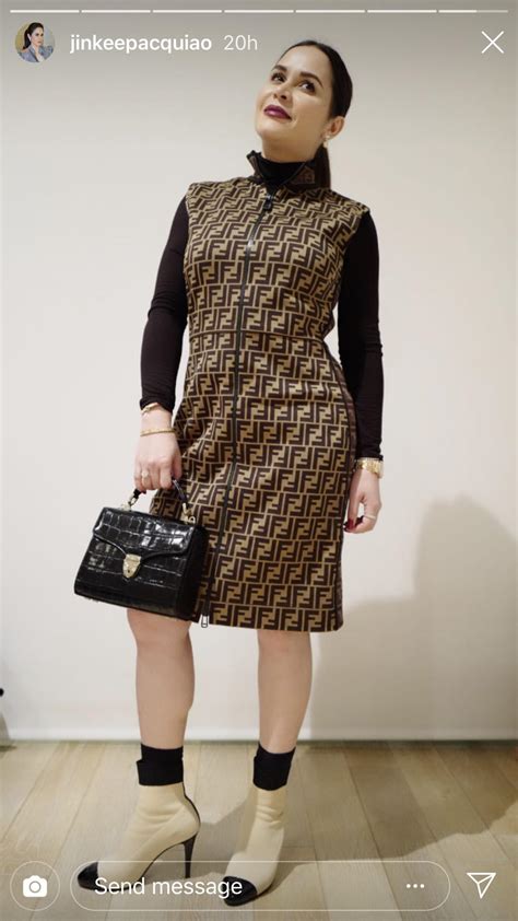 jinkee pacquiao fendi dress